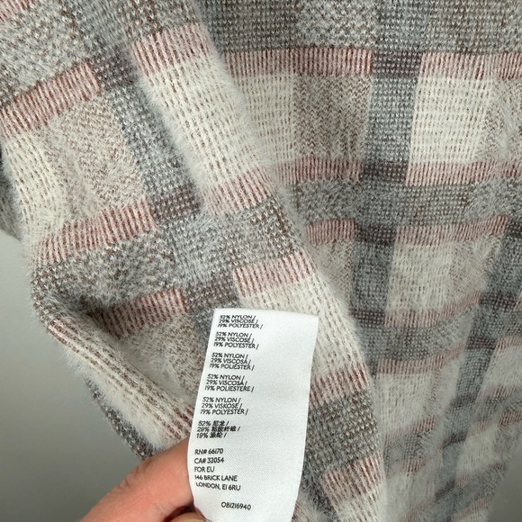 Anthropologie Pilcro Gingham Plaid Eliza Sweater Jacket - Picture 8 of 9